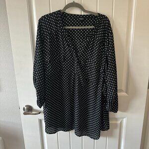 Torrid -- Harper Black and White Blouse